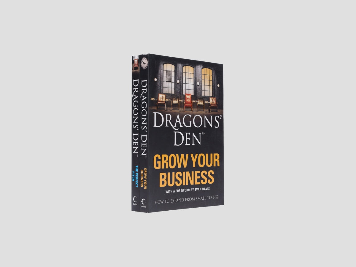 Dragons’ Den Collection 2 Books Set (Grow Your Business, The Perfect Pitch) by Collins; 9780007364268