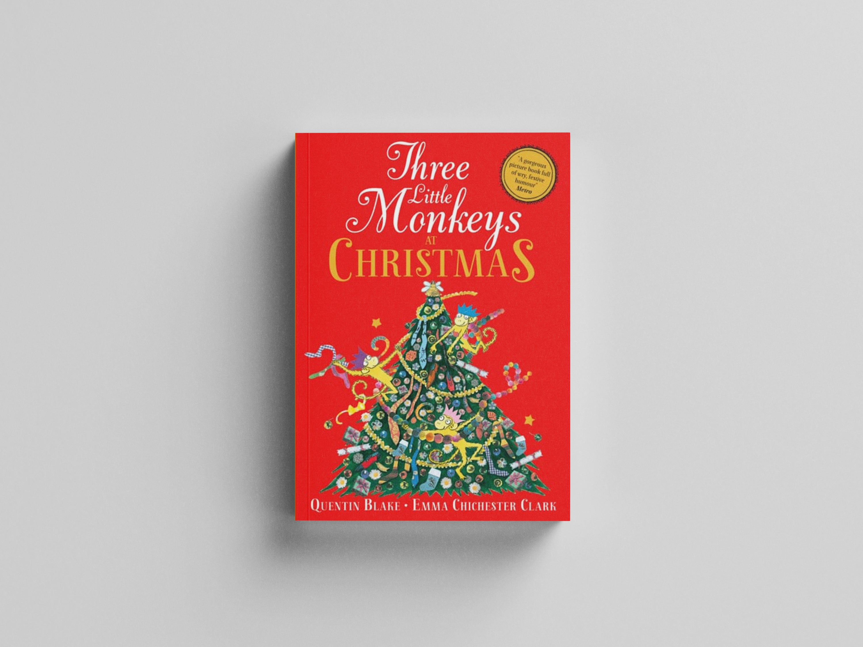 Three Little Monkeys at Christmas by Quentin Blake; 9780008413323