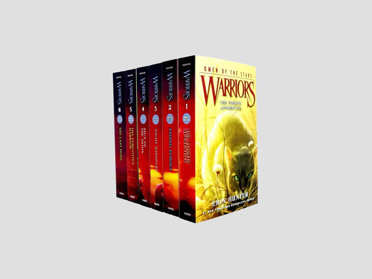 Warrior Cats: Series 4 Omen of the Stars 6 Books Collection Set - Ages 8-12 by Erin Hunter; 9780063335936