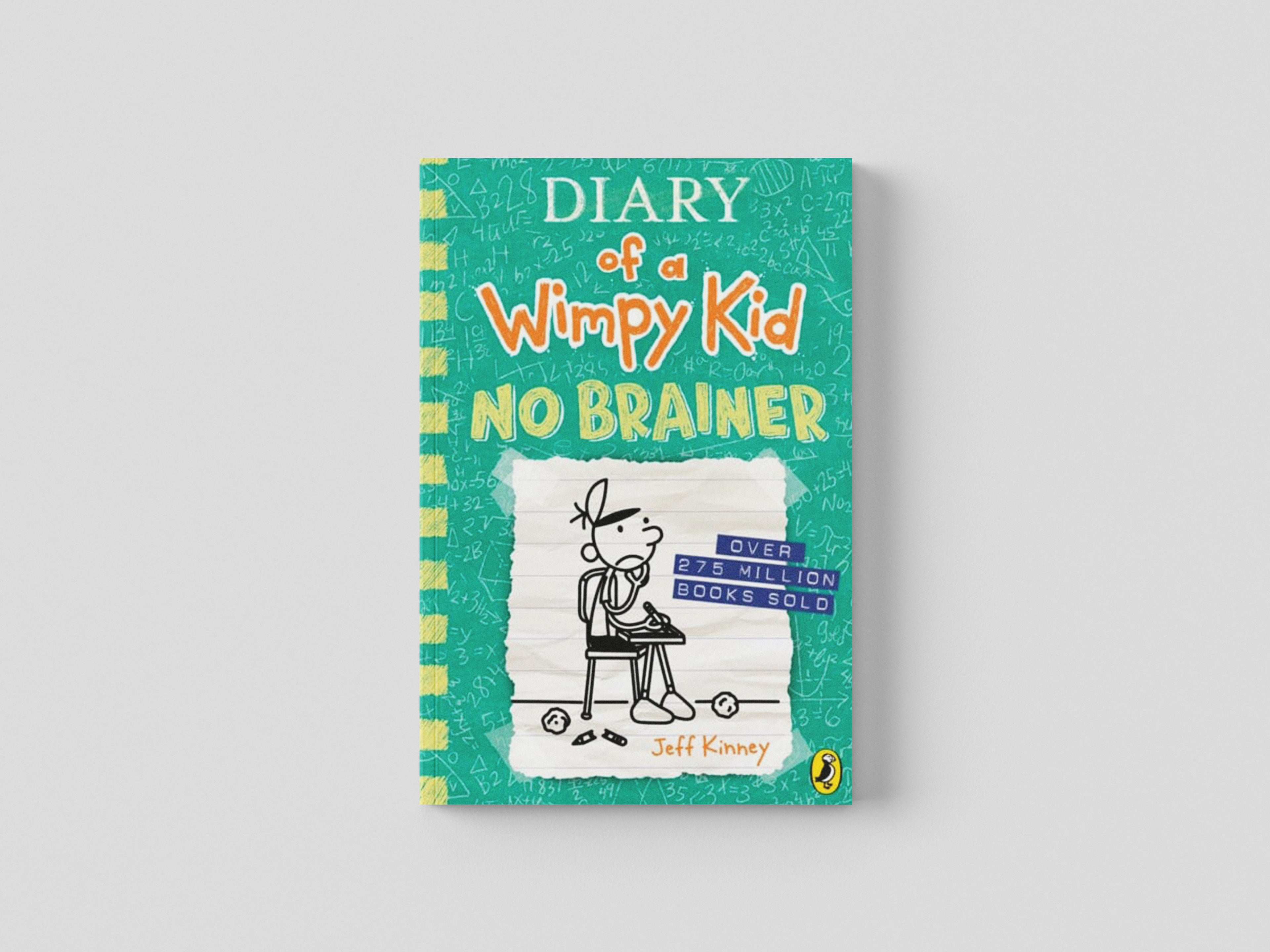 Diary of a Wimpy Kid: No Brainer (Book 18) by Jeff Kinney; 9780241583135