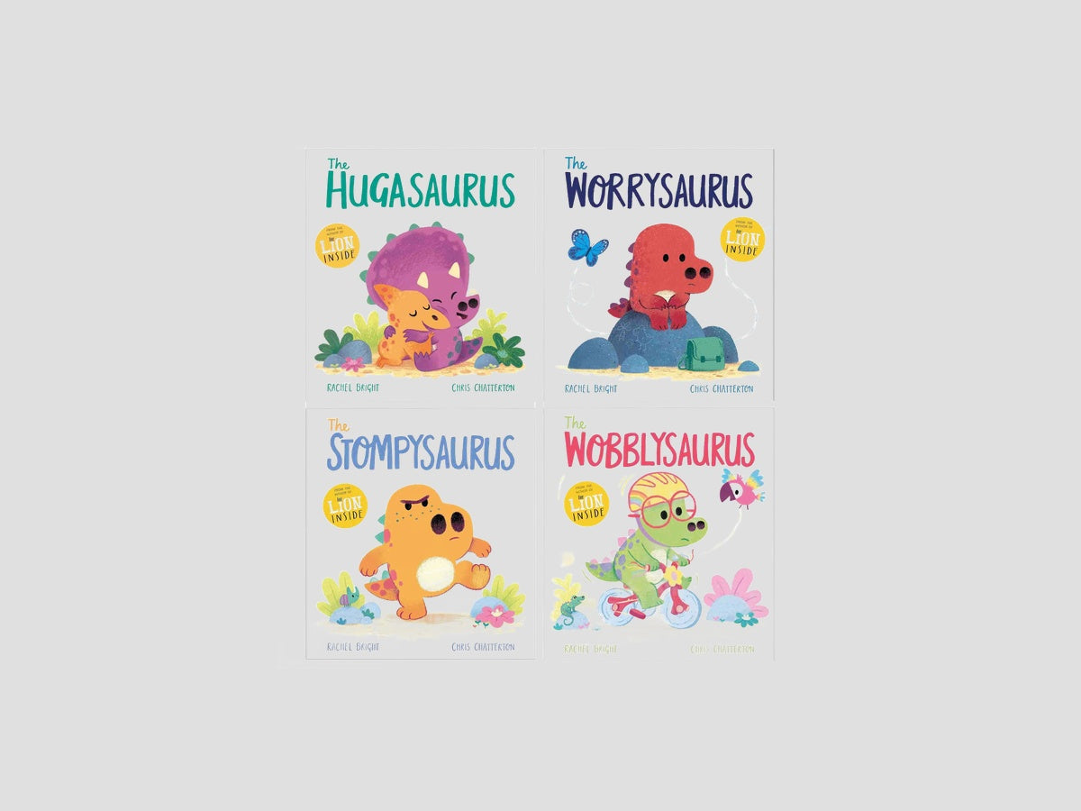 DinoFeelings Series 4 Books Collection by Rachel Bright; 9781198743863