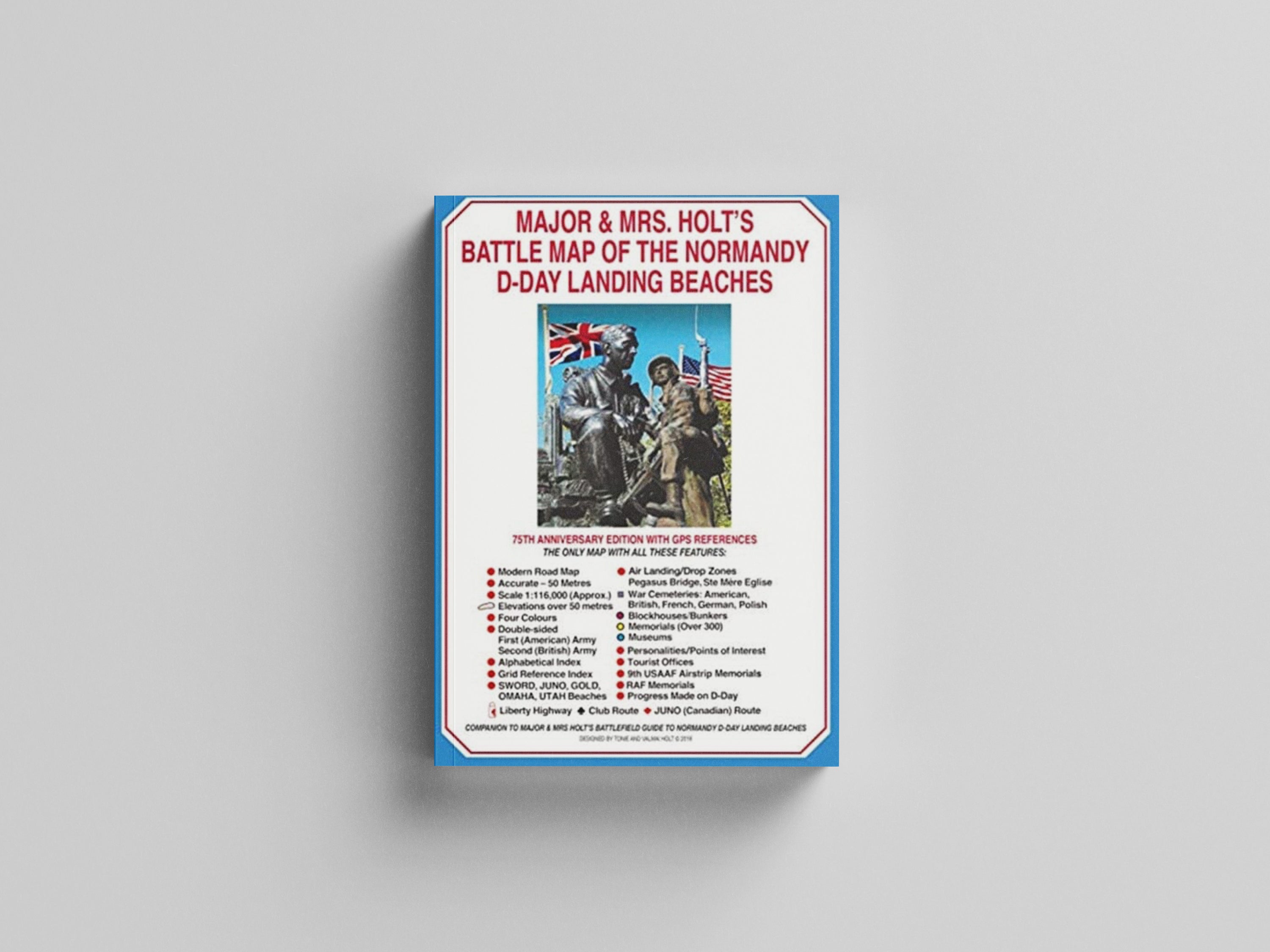 Battle Map of The Normandy D-Day Landing Beaches by Tonie Holt; 9781526764942