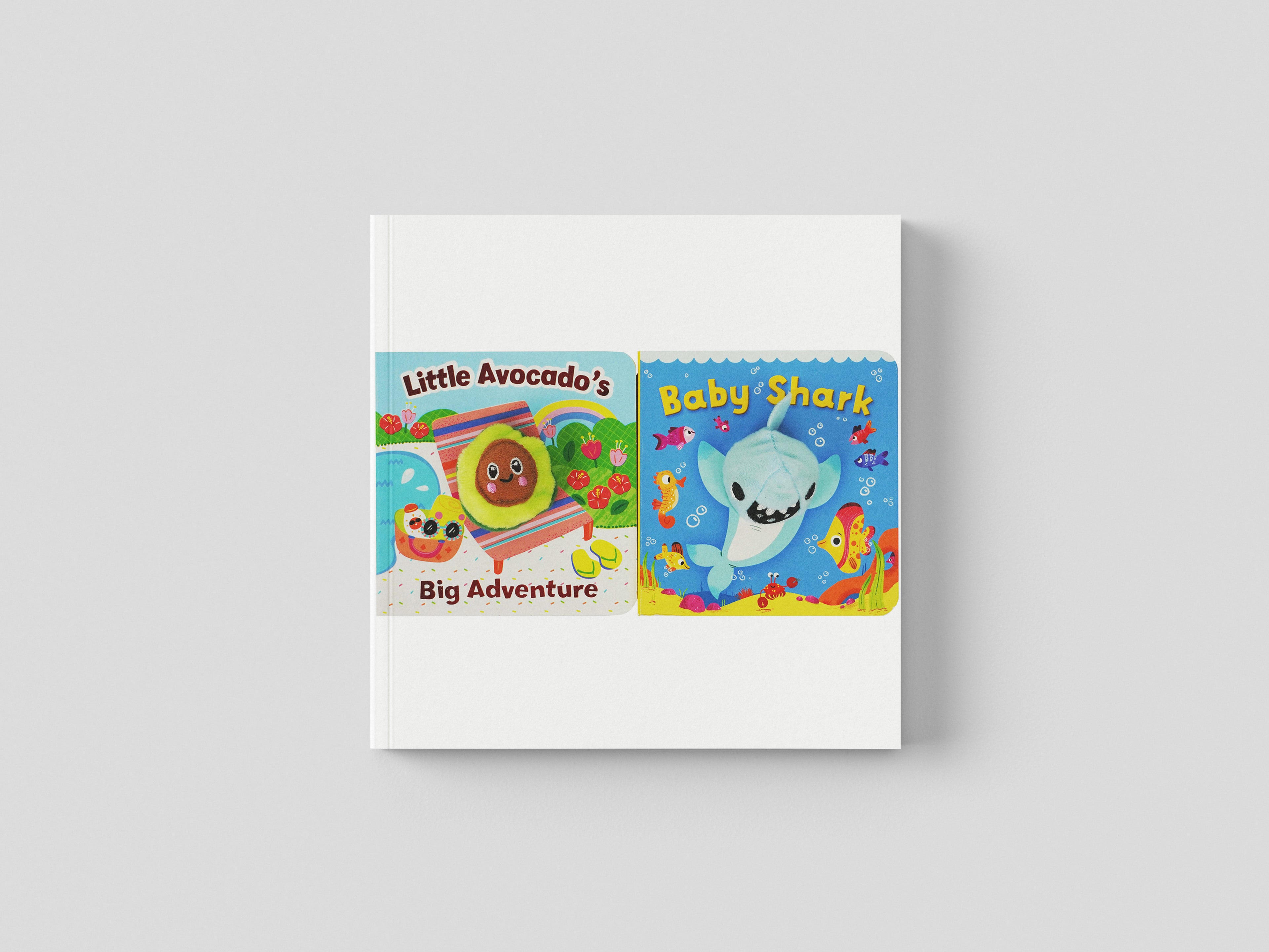 Baby Shark/Little Avocado’s Big Adventure (Pack of 2 Finger Puppet Books) - Ages 1-4 by Cottage Door Press; 9781646388677