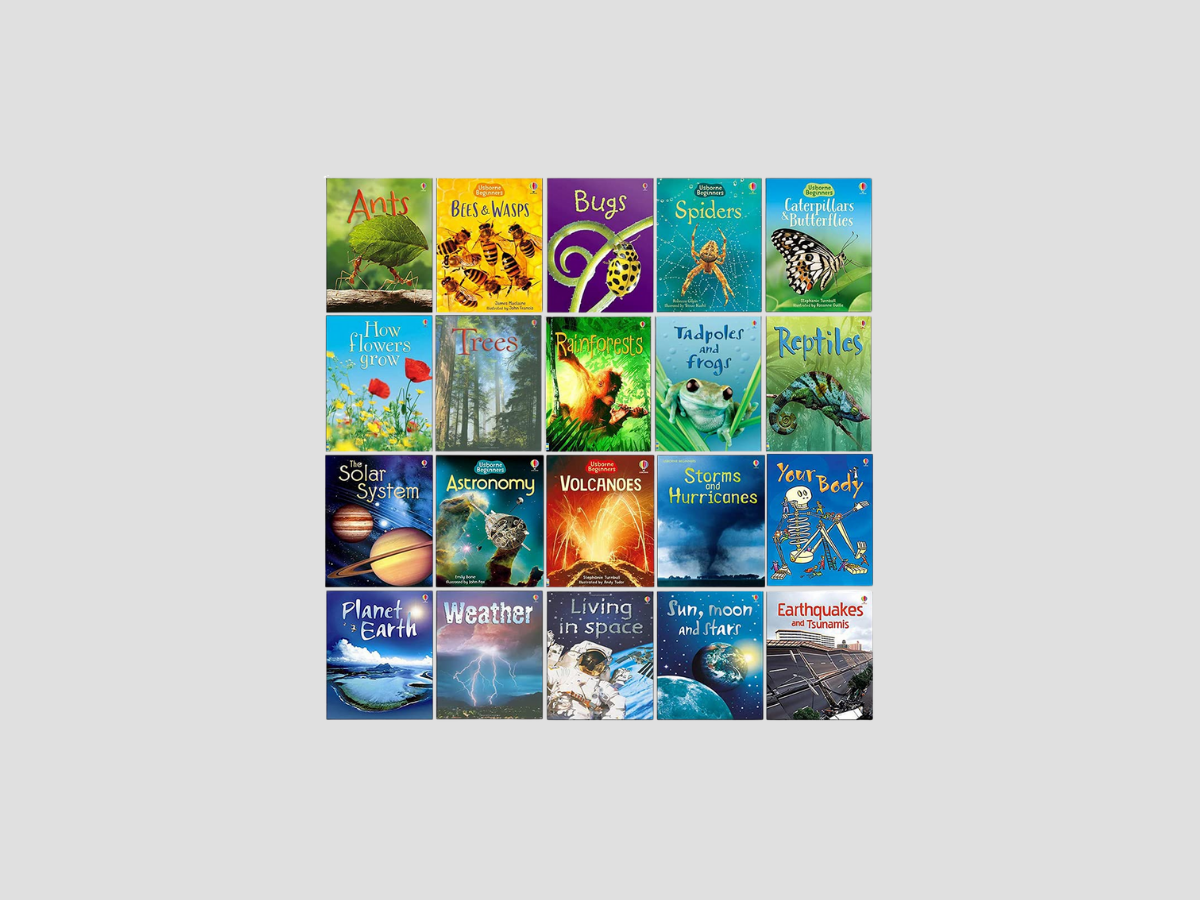 Usborne Beginners Nature & Science Collection 20 Books Set - Ages 4-10 by Usborne Publishing Ltd; 9789124118686