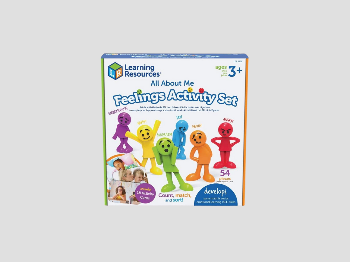 All About Me Feelings Activity Set: Count, Match and Sort (Includes 18 Activity Cards & 54 Pieces) - Ages 3+ - Educational Toys by Learning Resources; 7650230336
