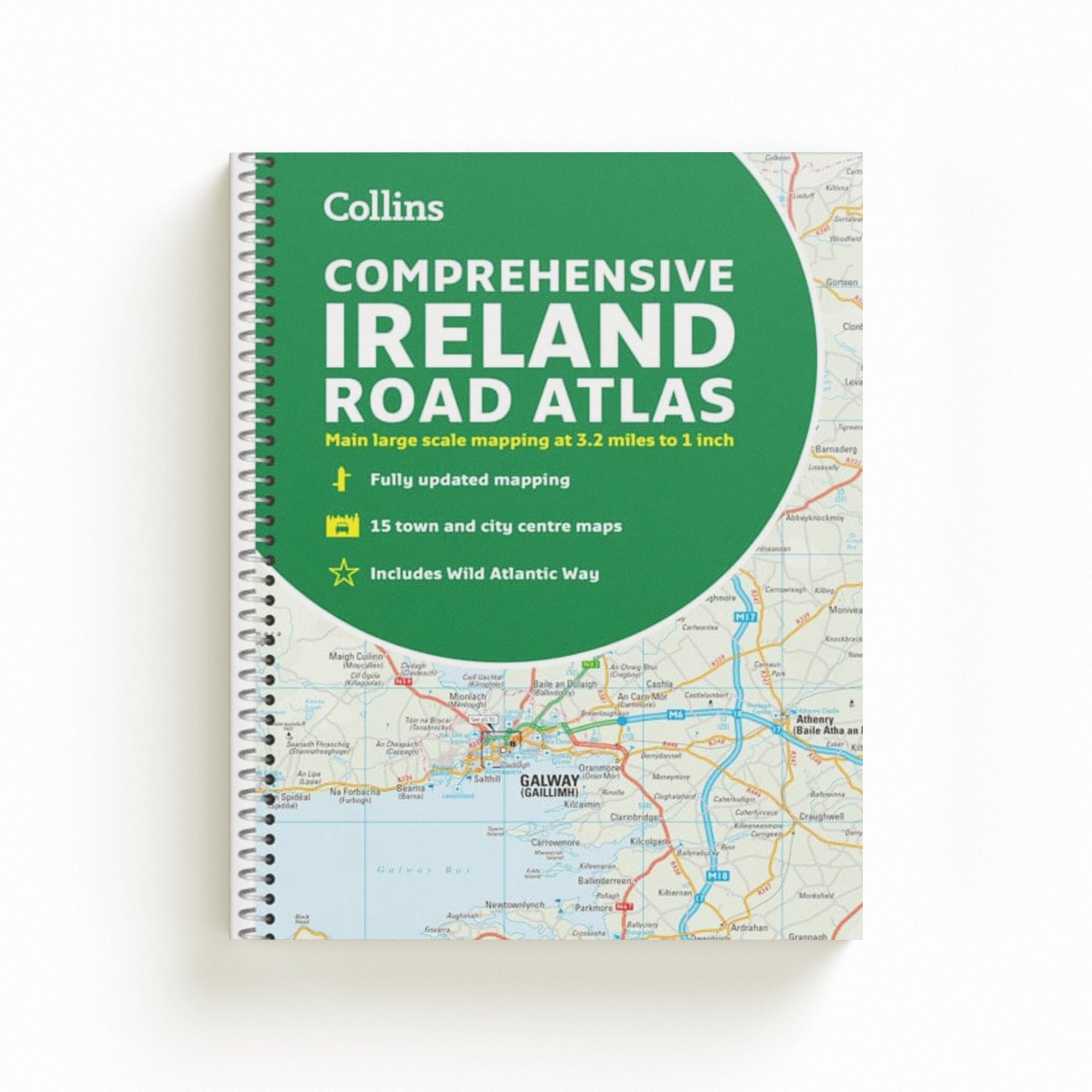 Comprehensive Road Atlas Ireland Spiral bound
