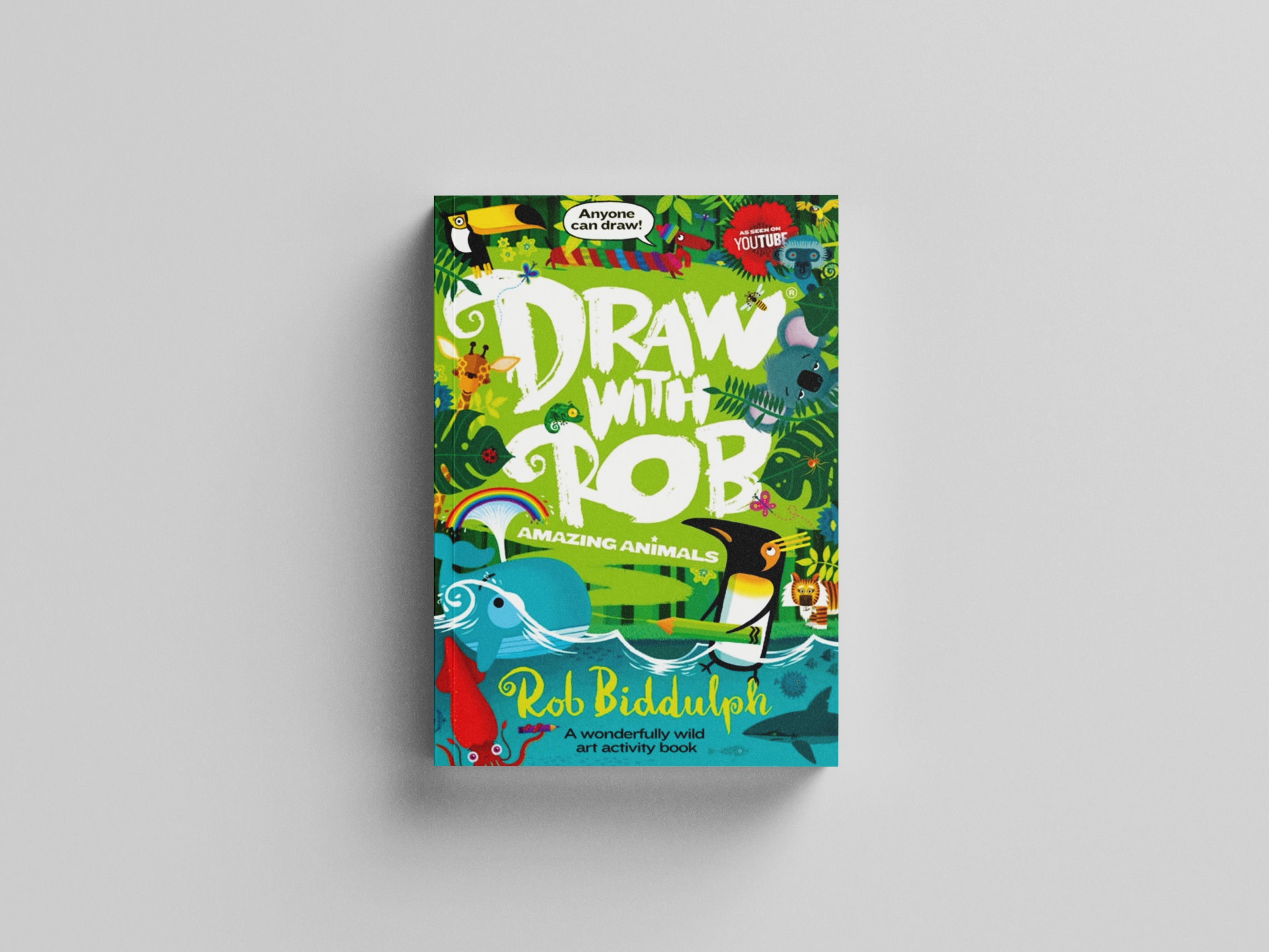 Draw With Rob: Amazing Animals by Rob Biddulph; 9780008479015