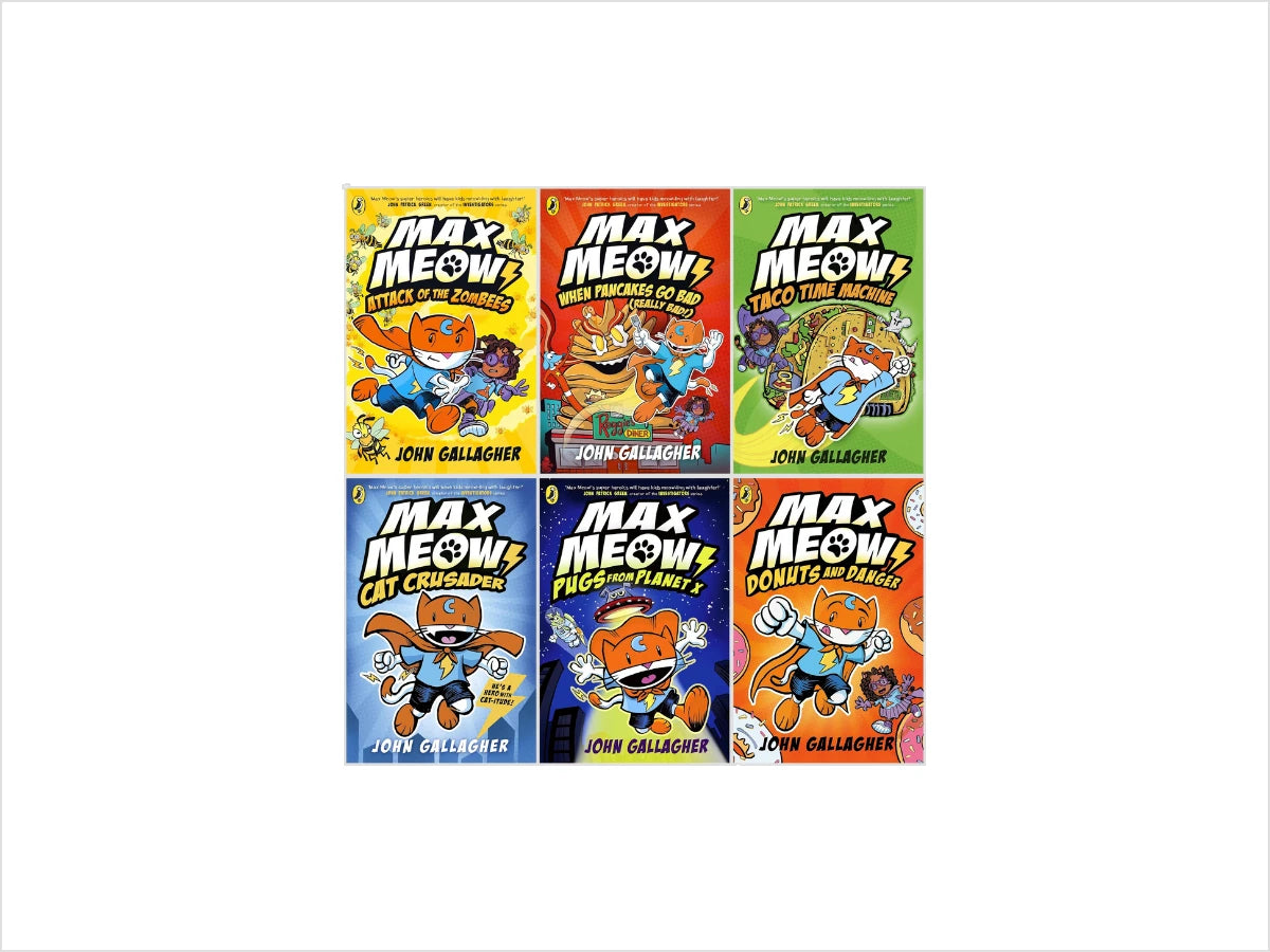 Max Meow Series 6 Books Collection Ages 5-10