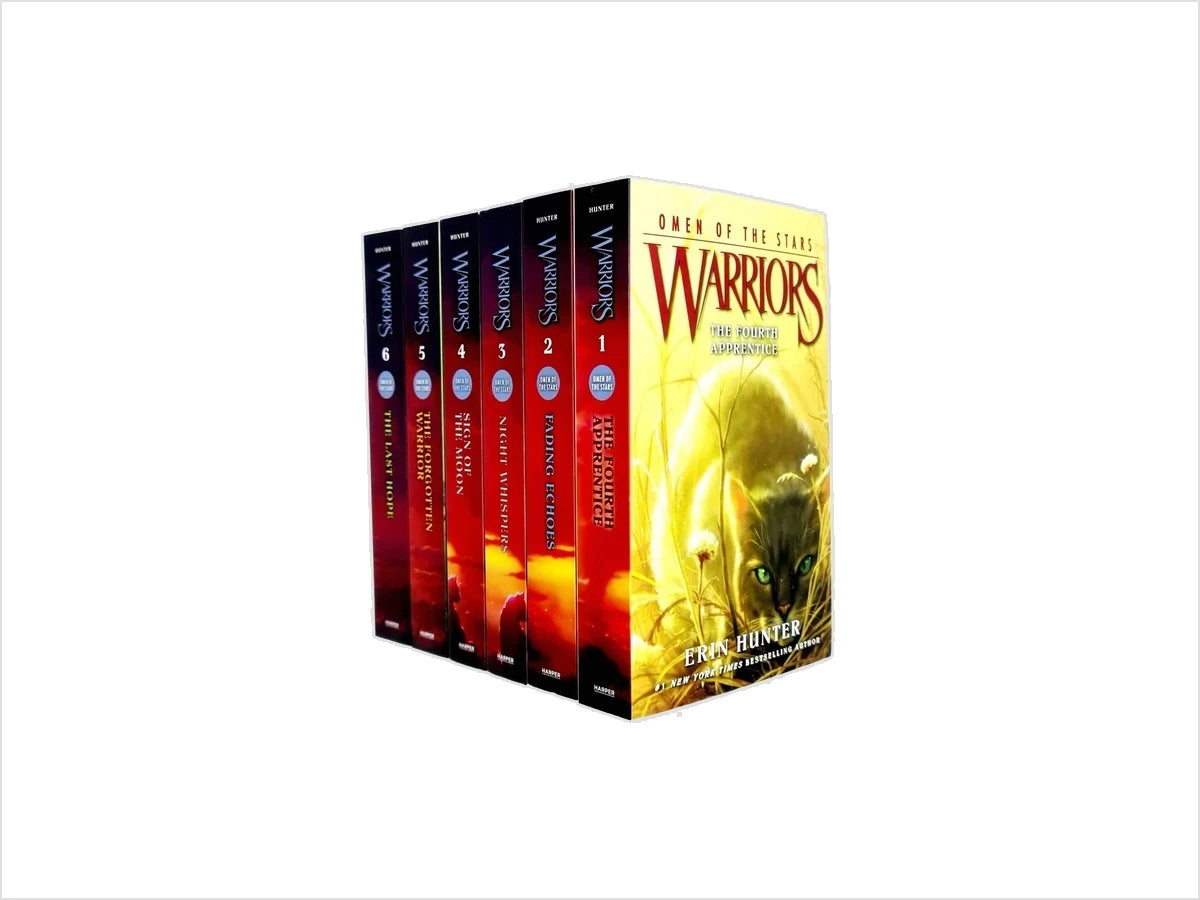 Warrior Cats: Series 4 Omen of the Stars 6 Books Collection Set - Ages 8-12