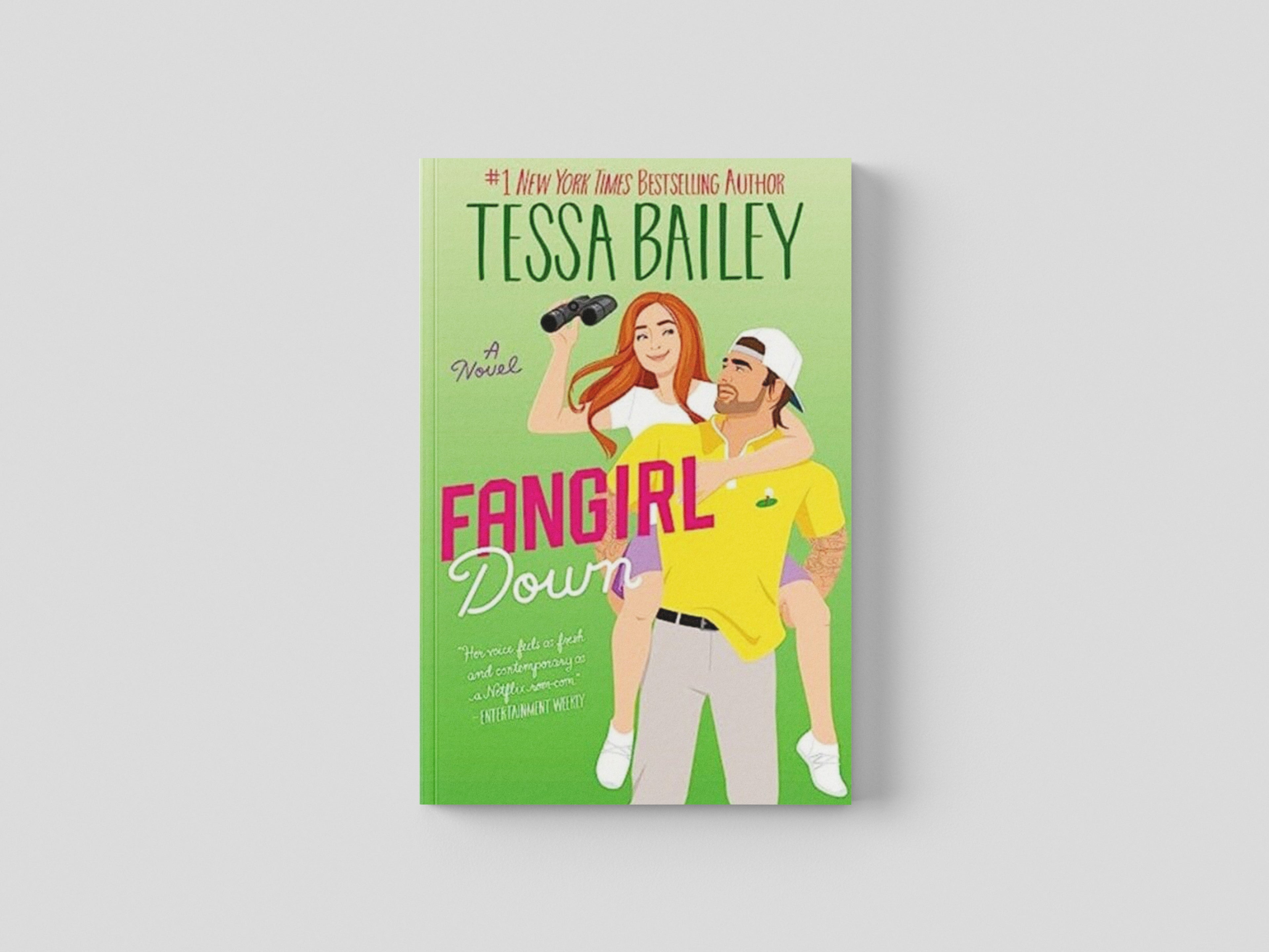 Fangirl Down UK by Tessa Bailey; 9780063374201
