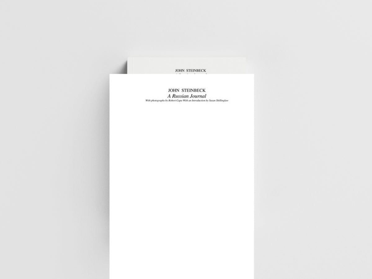 A Russian Journal by John Steinbeck; 9780141186337