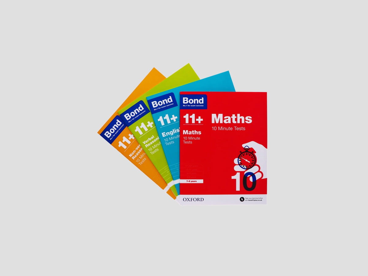 Bond 11+ Quick 10 Minute Tests (Age 7-8) 4 Books Collection by Oxford University Press; 9780192774552