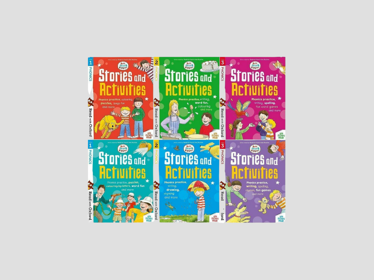 Biff, Chip and Kipper Phonics Stories & Activities: Read with Oxford Stages (1-3) 6 Books Collection by Roderick Hunt; 9780192776952