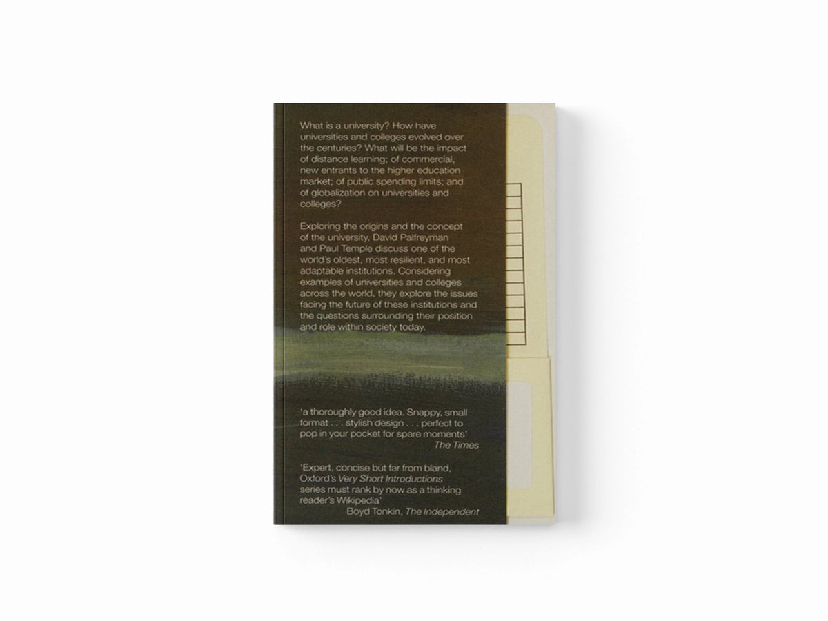 Universities and Colleges by David  Palfreyman; Paul  Temple; 9780198766131