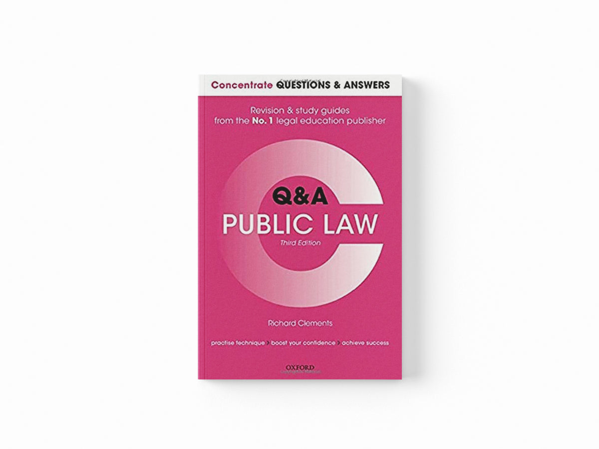 Concentrate Questions and Answers Public Law by Richard  Clements; 9780198853497