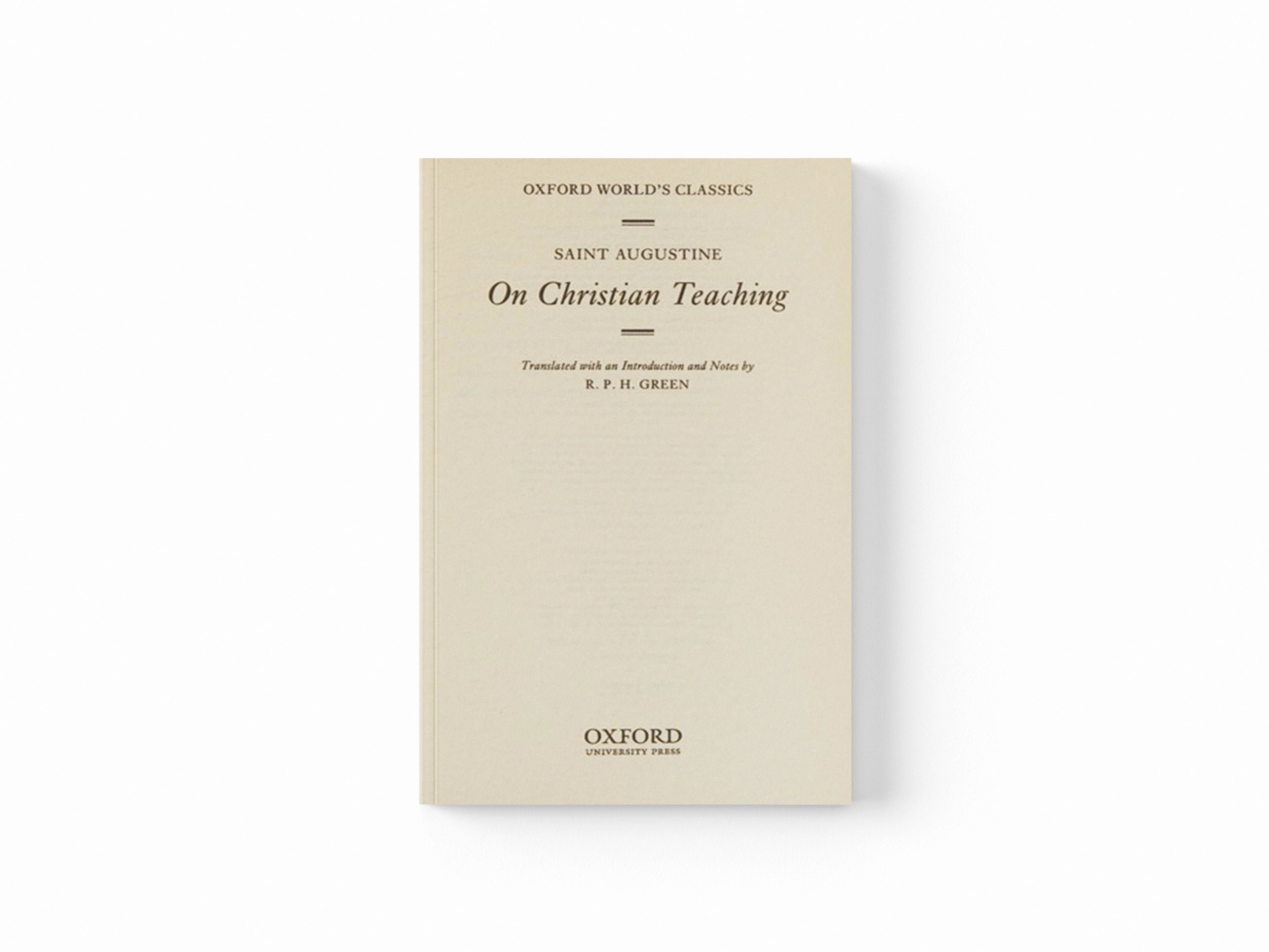 On Christian Teaching by St Augustine; 9780199540631