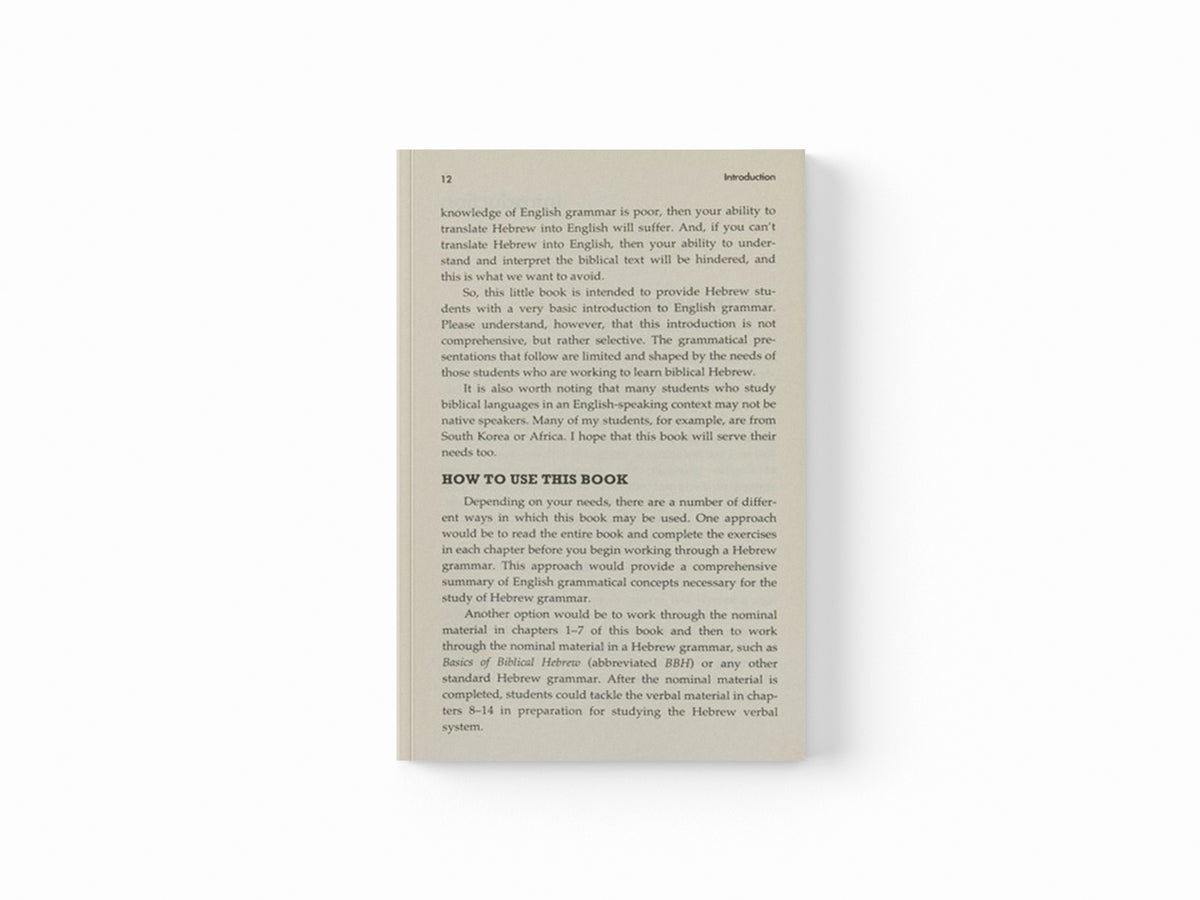 English Grammar to Ace Biblical Hebrew by Miles V. Van Pelt; 9780310318316