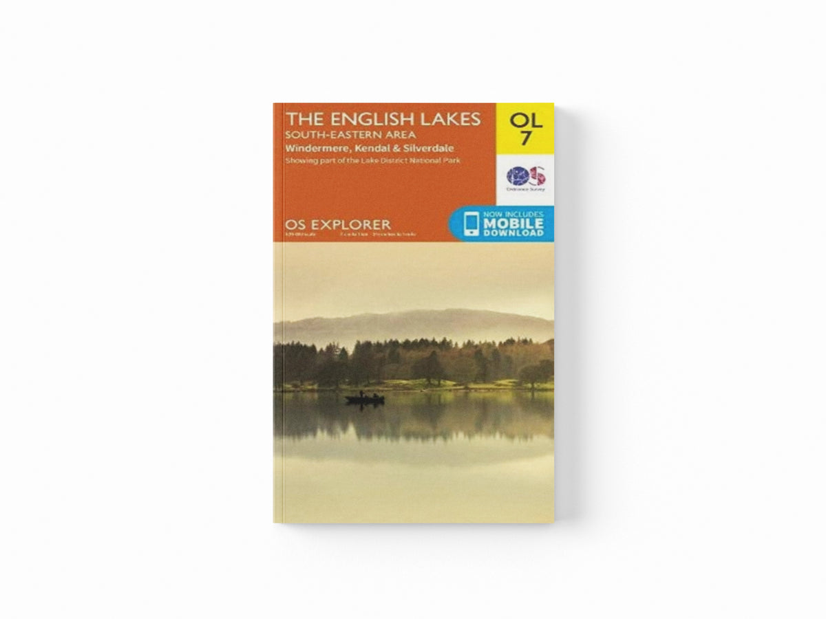 The English Lakes South-Eastern Area: Windermere, Kendal & Silverdale OS Map
