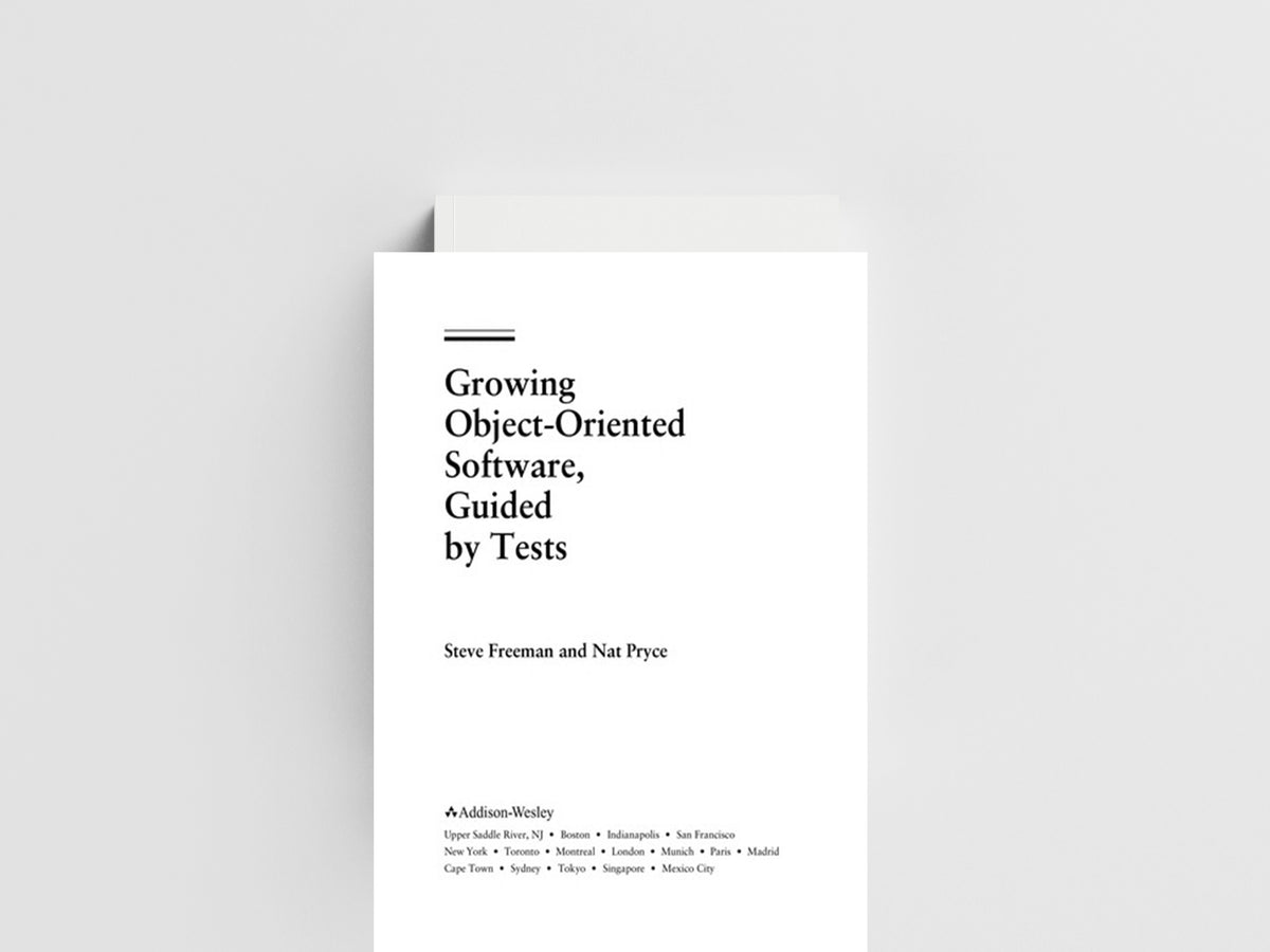 Growing Object-Oriented Software, Guided by Tests by Nat Pryce; Steve Freeman; 9780321503626