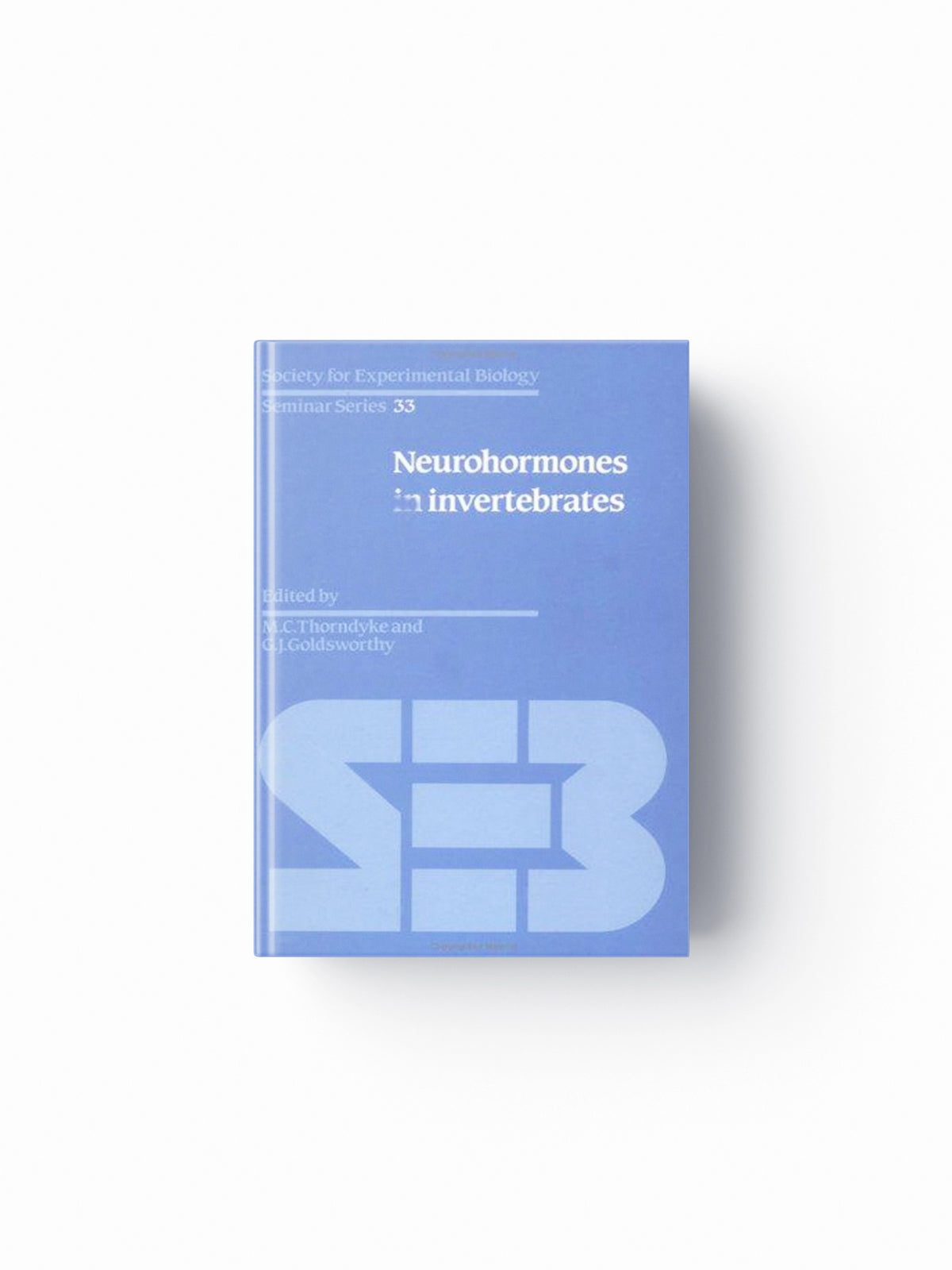 Neurohormones in Invertebrates; 9780521328432