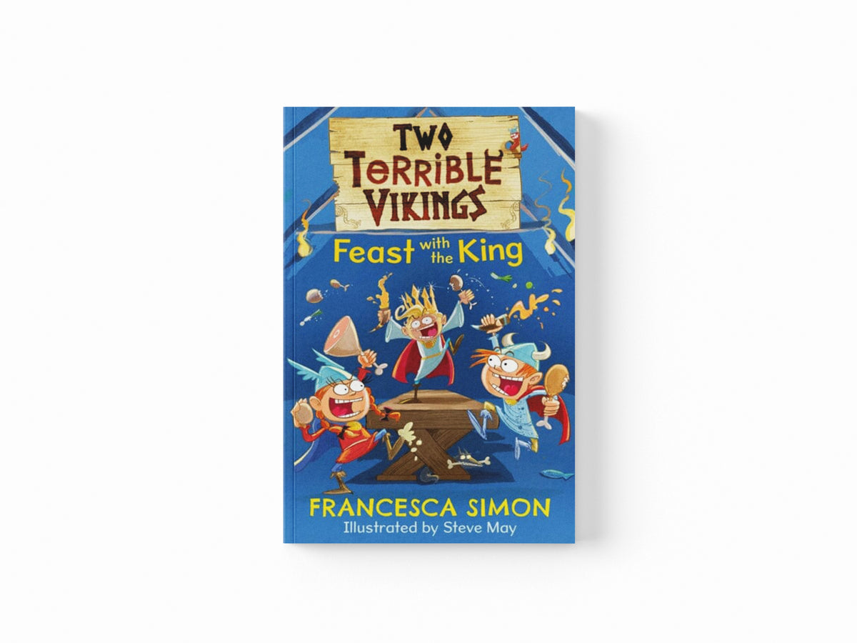 Two Terrible Vikings Feast with the King