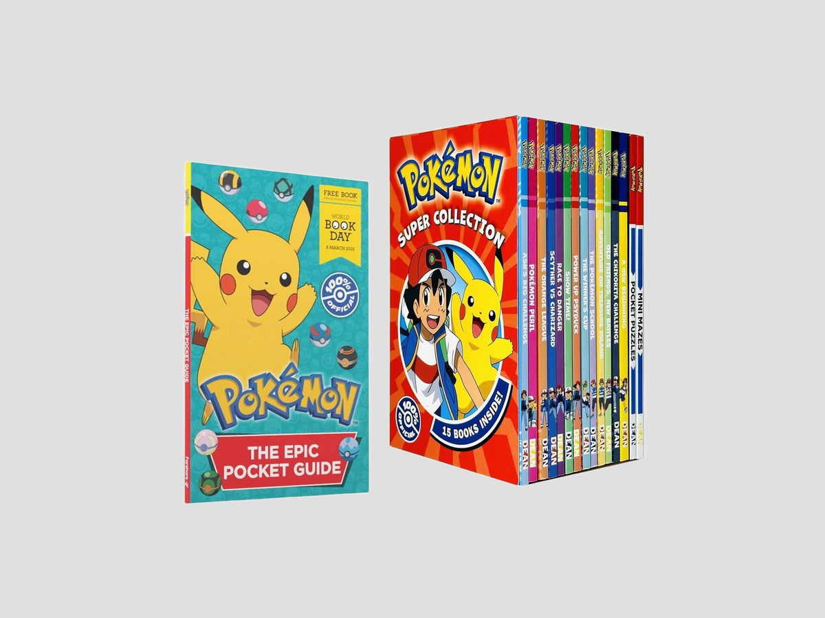 Pokemon Super Collection 16 Books Set with World Book Day 2025 - Ages 5-8 by Various; 9780660042787