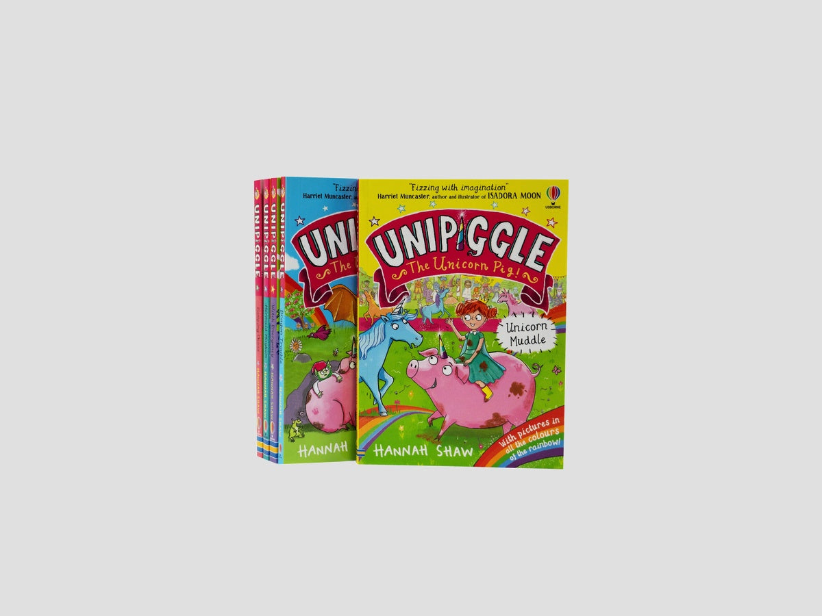 Unipiggle the Unicorn Pig Series 5 Books Collection Set - Ages 6-9 by Usborne Publishing Ltd; 9780678457252