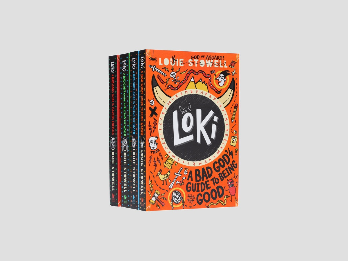 Loki: A Bad God’s Guide Series 4 Books Collection by Walker Books Ltd; 9780678465165
