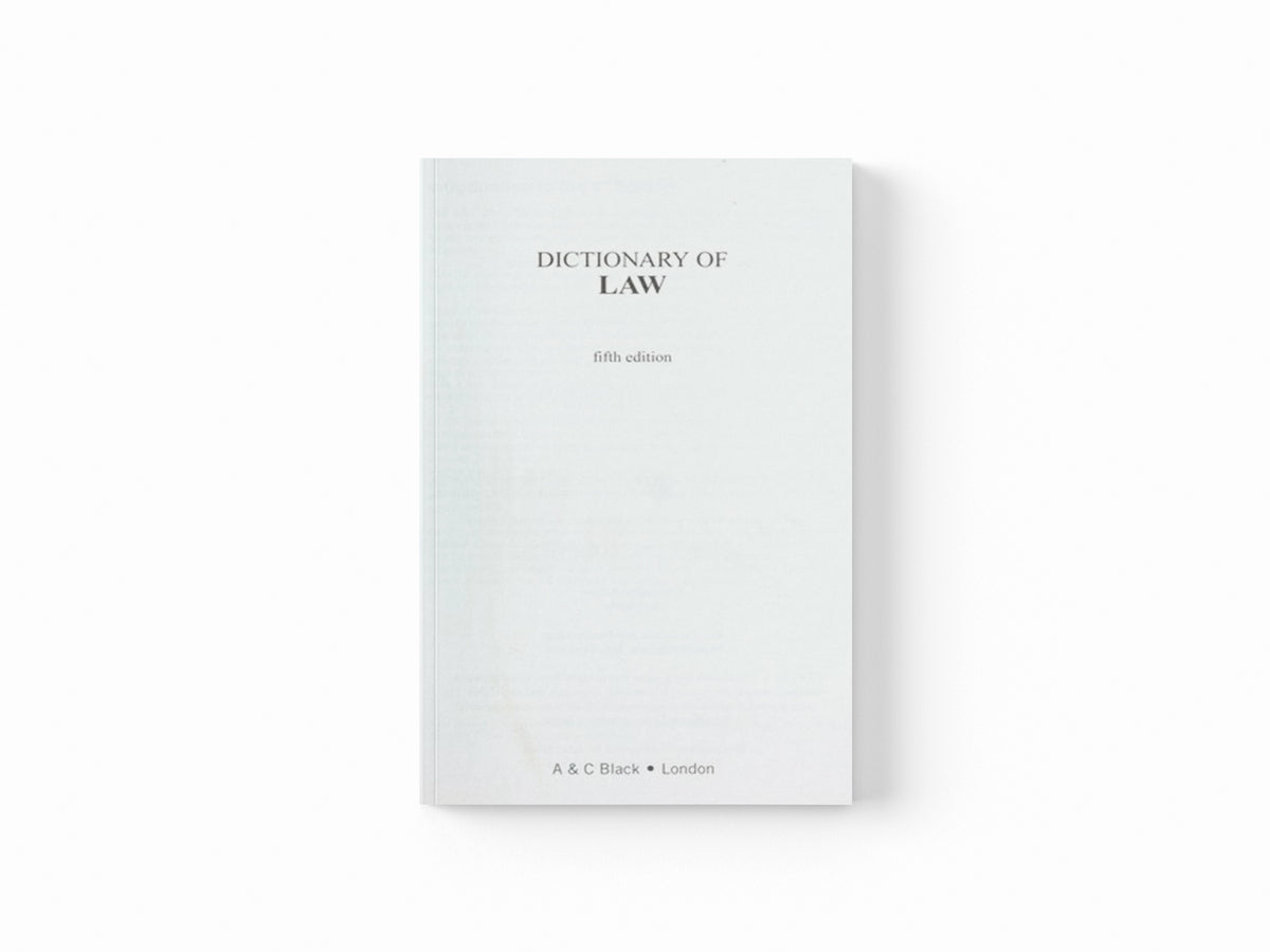 Dictionary of Law; 9780713683189
