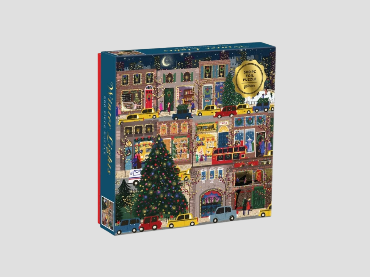 Winter Lights Foil Puzzle 500 Piece Puzzle