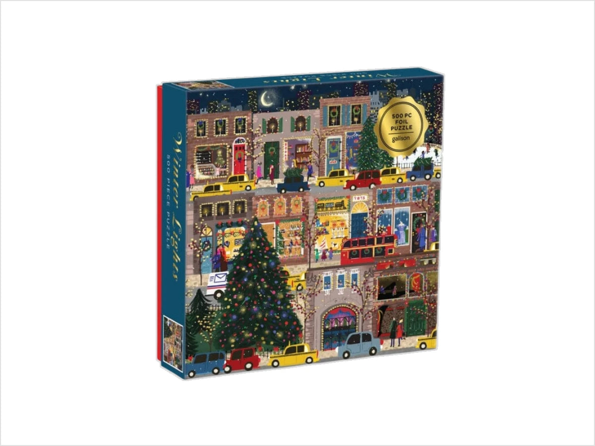 Winter Lights Foil Puzzle 500 Piece Puzzle