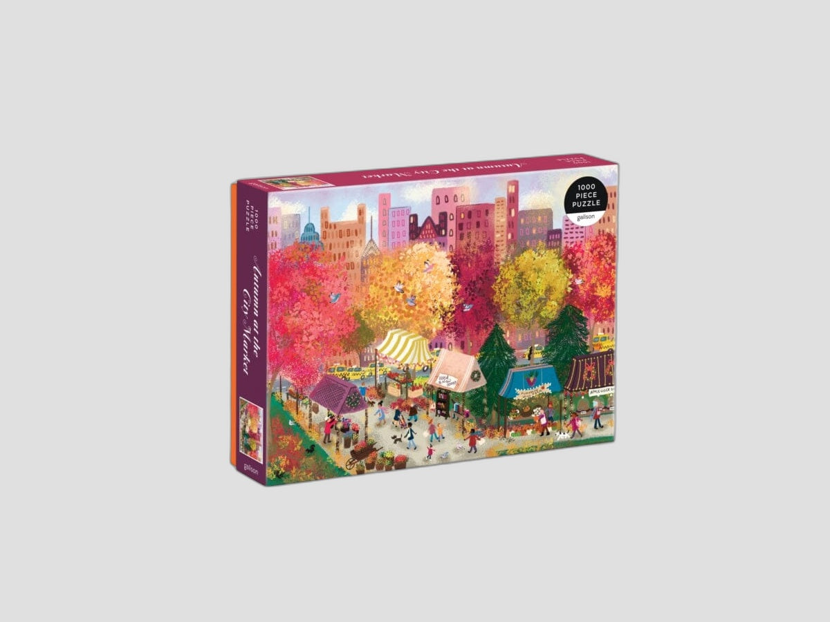 Joy Laforme Autumn at the City Market 1000 Piece Puzzle by Galison; 9780735380141