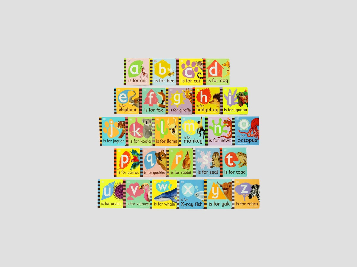 The Animal Alphabet Library Collection: 26 Books Set (A To Z) - Ages 3+ - Board Book by DK Children; 9780744052817