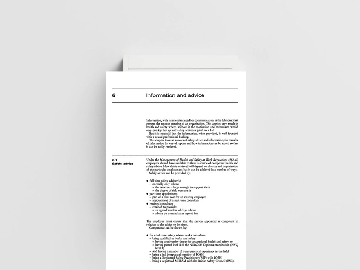 Health and Safety in Brief by John Ridley; 9780750686396