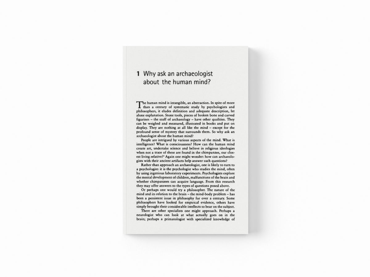 The Prehistory Of The Mind by Prof Steven Mithen; 9780753802045