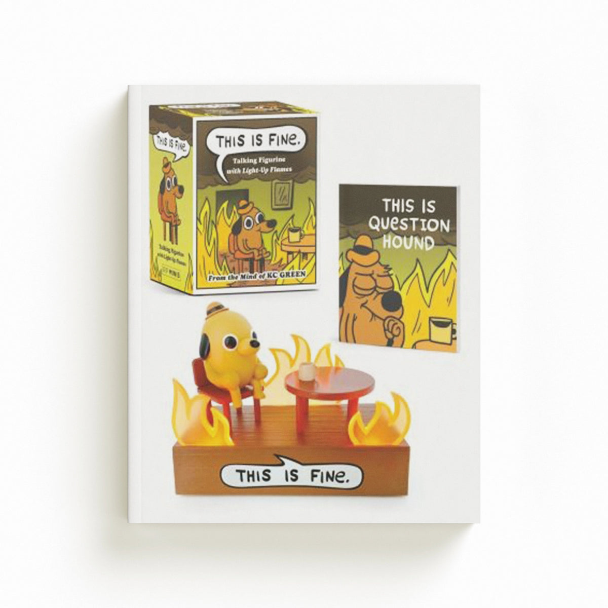 This Is Fine Talking Figurine by KC Green; 9780762484843