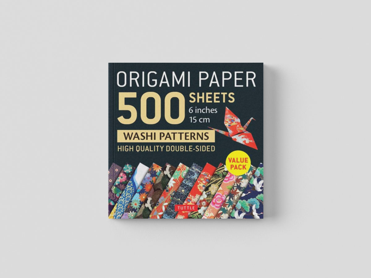 Origami Paper 500 sheets Japanese Washi Patterns 6 (15 cm) : Double-Sided Origami Sheets with 12 Different Designs (Instructions for 6 Projects Included) by TuttleStudio; 9780804852418