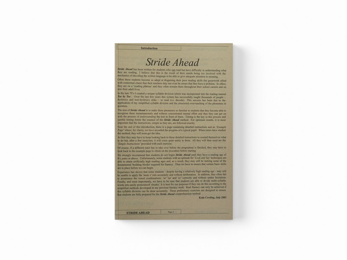 Stride Ahead by Frank Cowling; Keda Cowling; 9780954109509