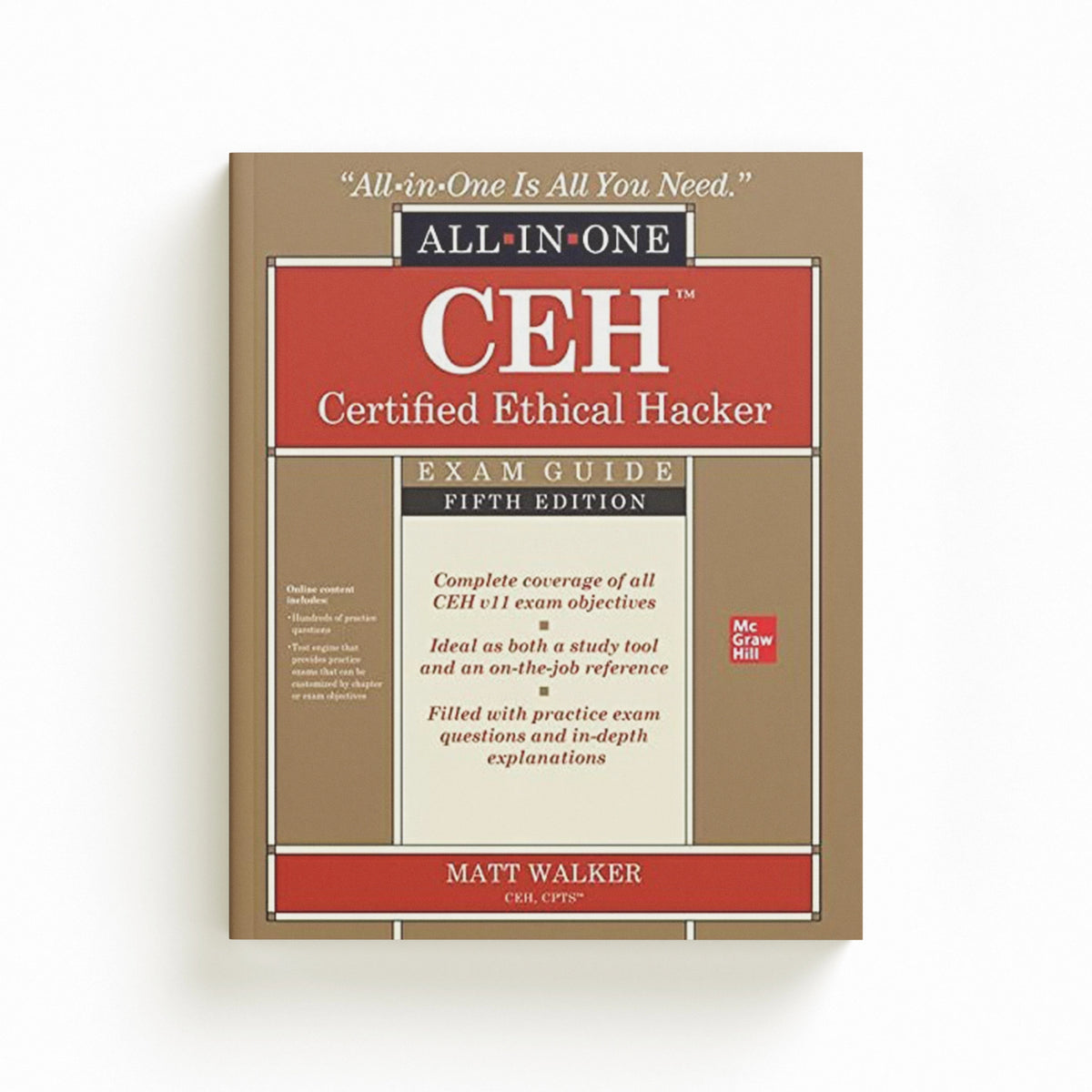 CEH Certified Ethical Hacker All-in-One Exam Guide, Fifth Edition by Matt Walker; 9781264269945