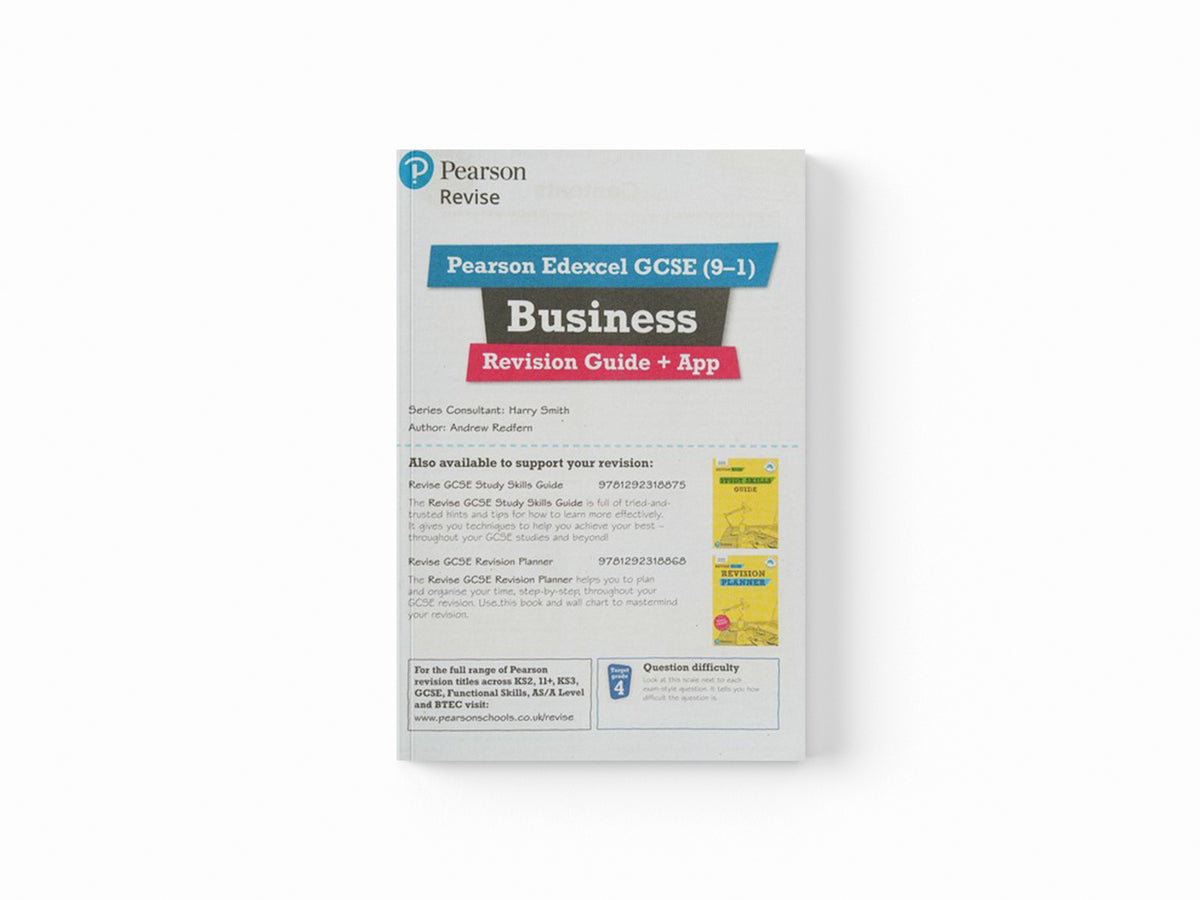 Pearson REVISE Edexcel GCSE Business Revision Guide incl. online revision and quizzes - for 2026, 2027 exams; 9781292190716