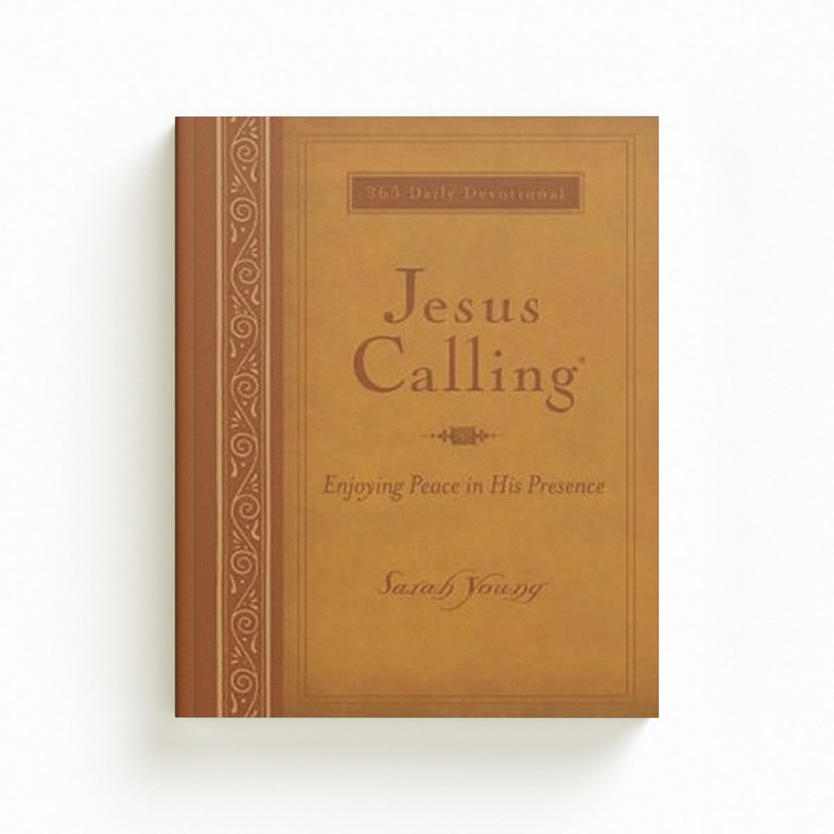 Jesus Calling, Large Text Brown Leathersoft, with Full Scriptures by Sarah Young; 9781400318131