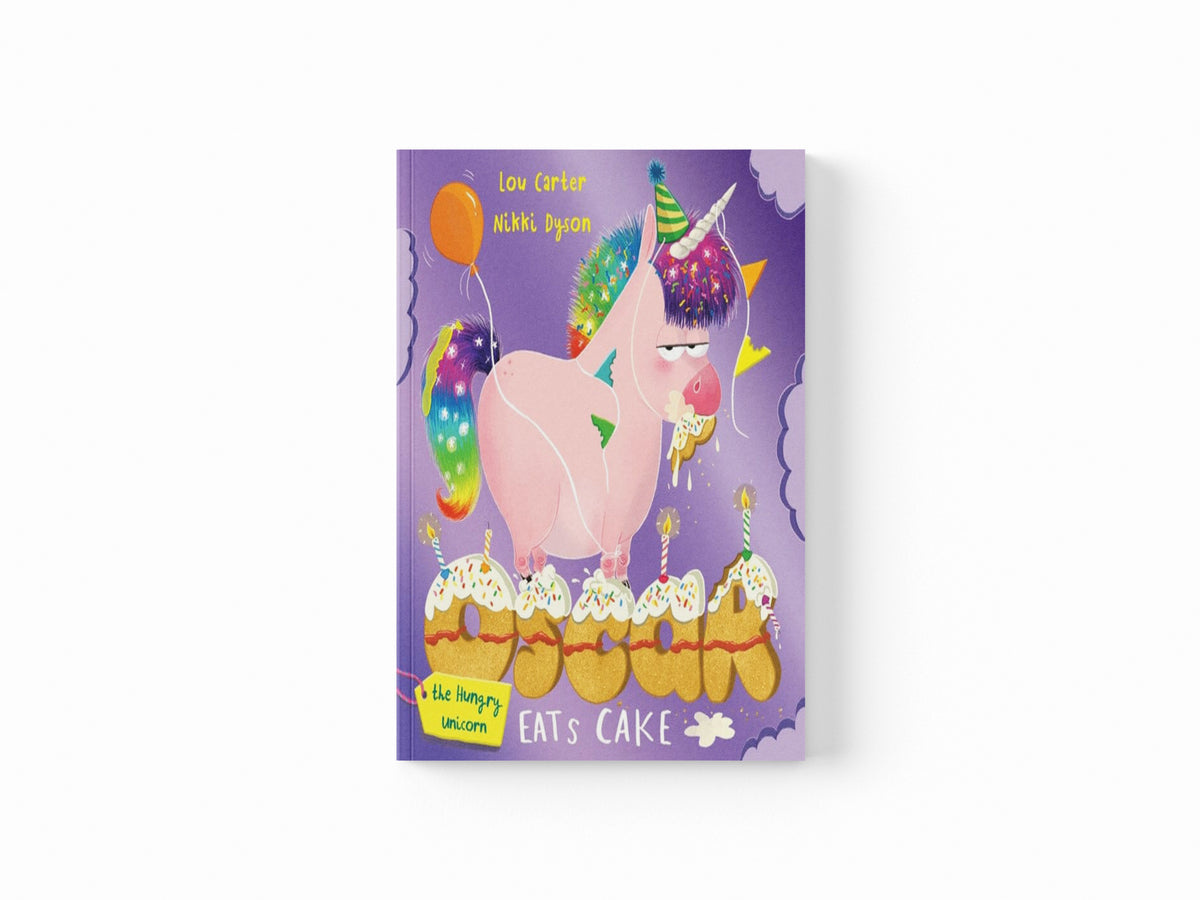 Oscar the Hungry Unicorn Eats Cake