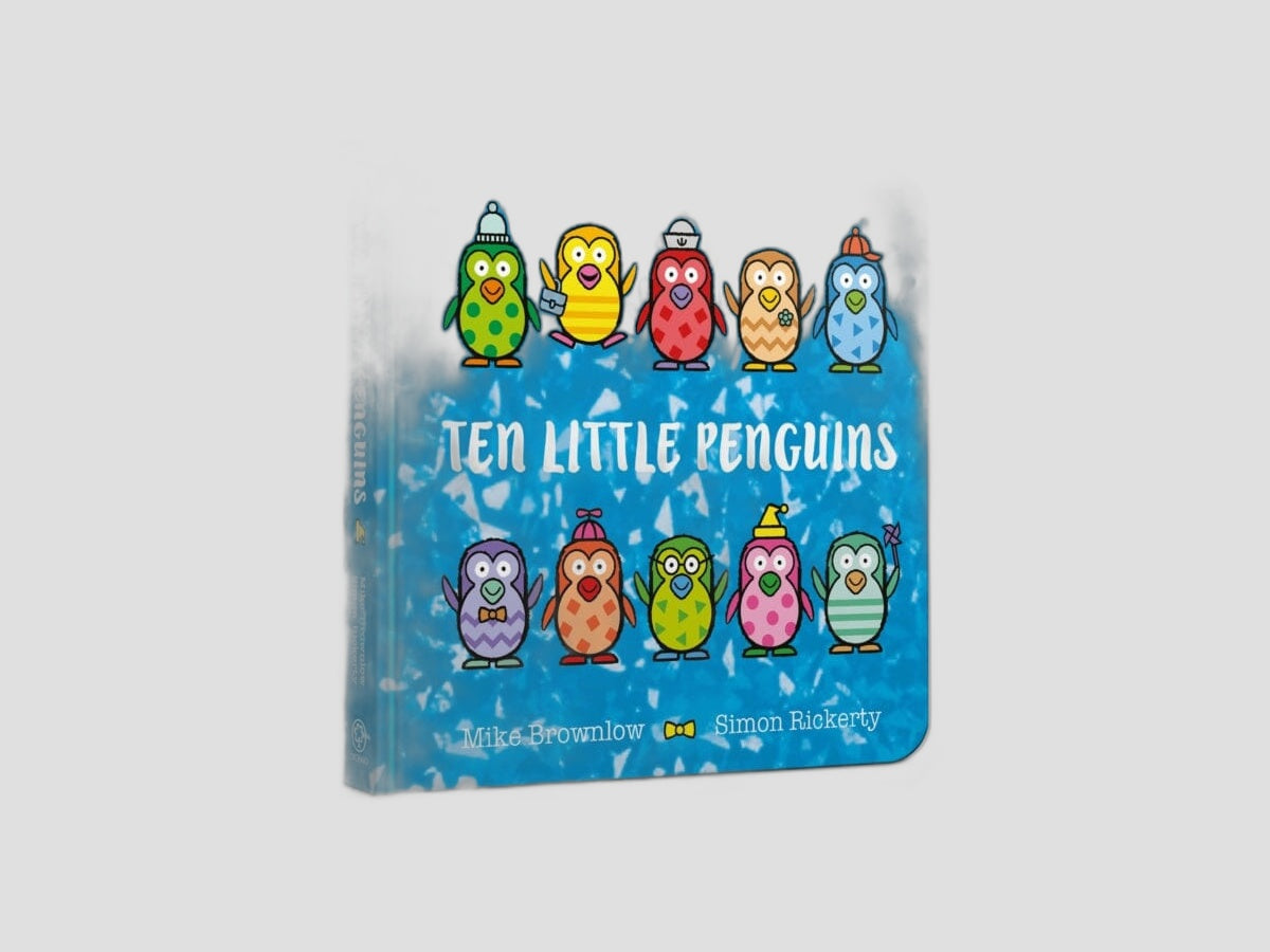 Ten Little Penguins Board Book by Mike Brownlow; 9781408368251