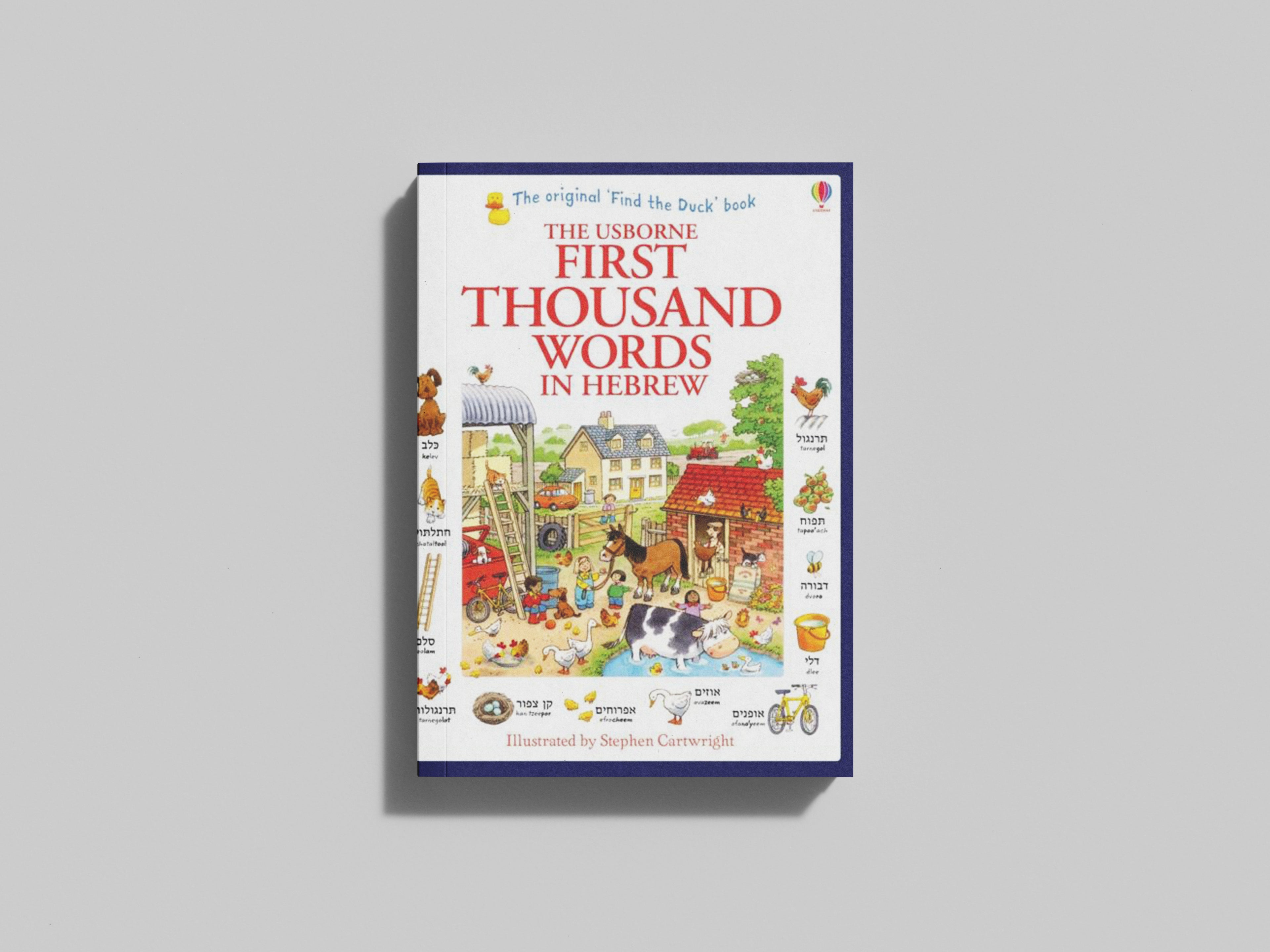 First Thousand Words in Hebrew by Usborne Publishing Ltd; 9781409570363