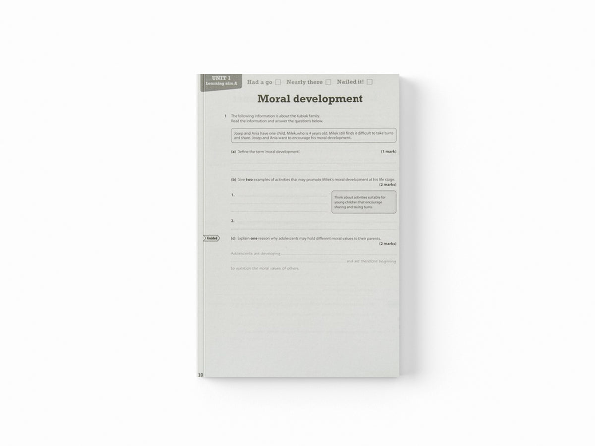 Pearson REVISE BTEC First in Health and Social Care Revision Workbook - for 2026, 2027 exams; 9781446909829