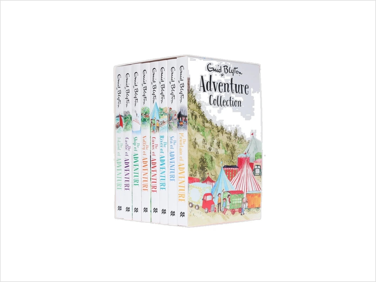 Enid Blyton Adventure Series (Mountain, Sea, River, Circus, Valley, Ship, Castle, Island) 8 Books Collection