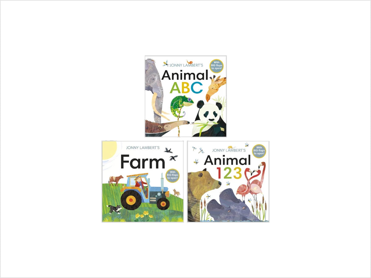Jonny Lambert Collection (Animal ABC, Animal 123 & Farm) Collection - Ages 0-3