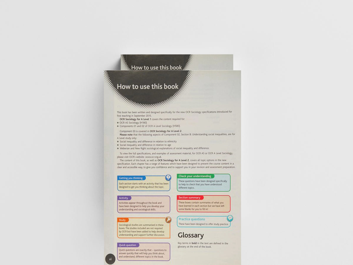 OCR Sociology for A Level Book 1 by Jannine Jacobs-Roth; Sue Brisbane; Steve Chapman; Paul Taylor; Nayda Begum; Katherine Roberts; 9781471839481