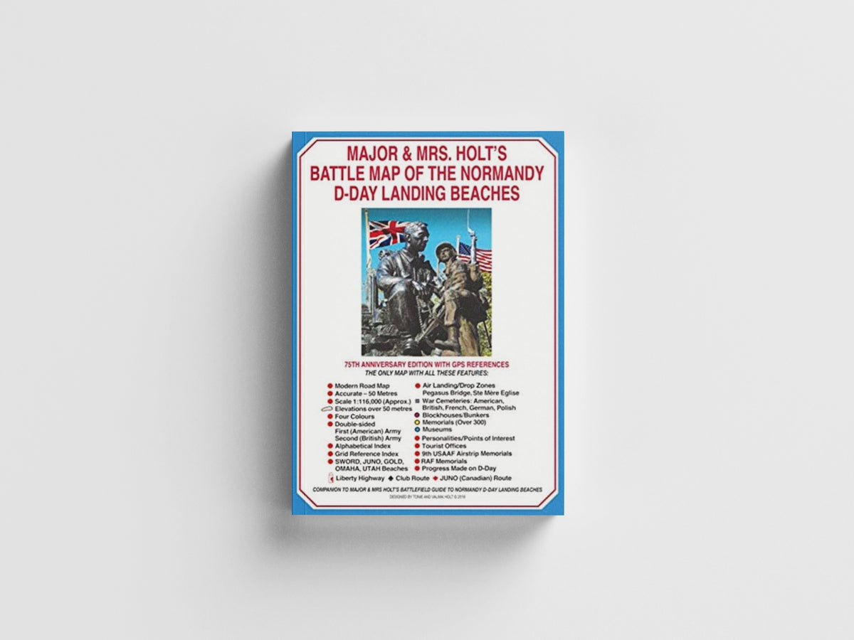 Battle Map of The Normandy D-Day Landing Beaches