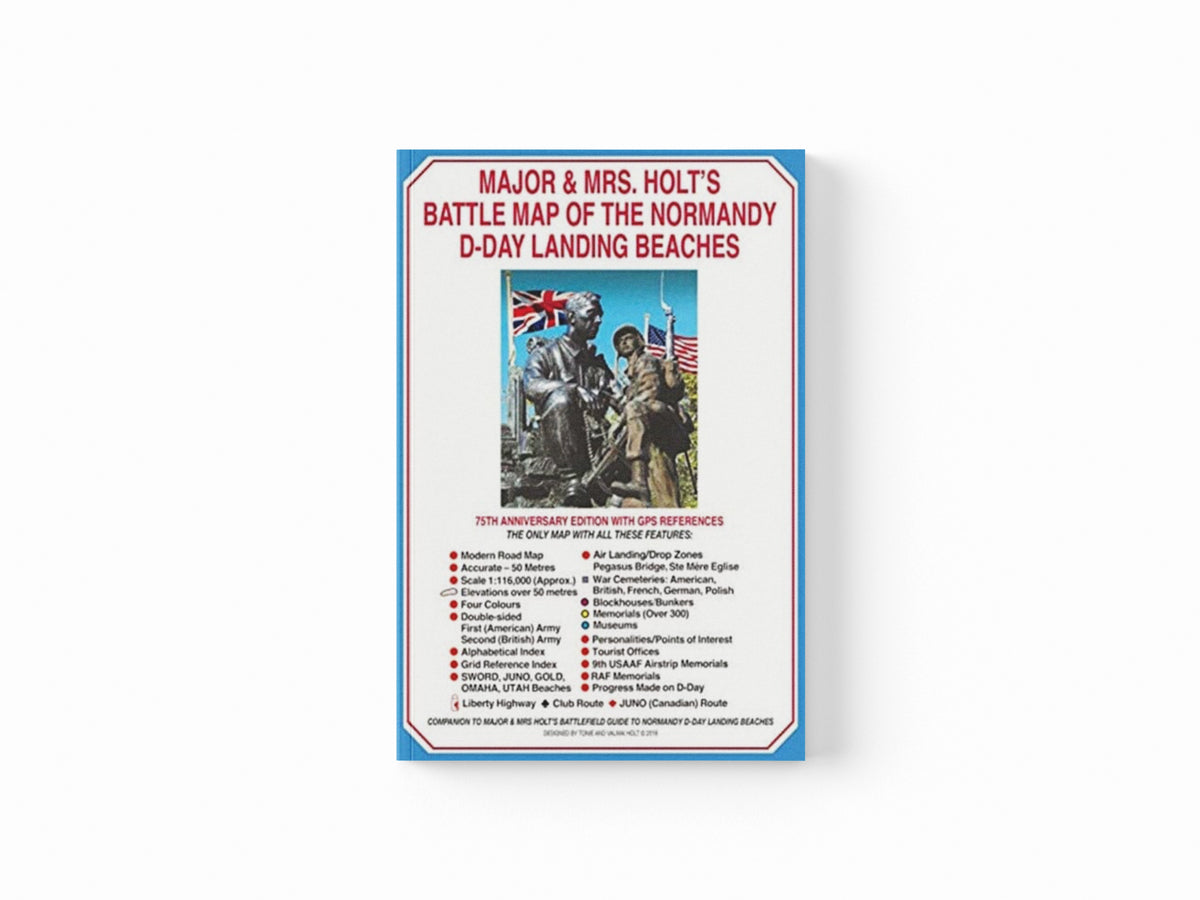 Battle Map of The Normandy D-Day Landing Beaches